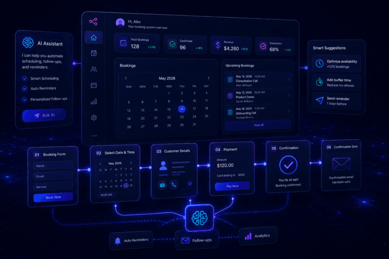 booking system using AI tools and automation